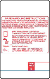 Digi DP-120/SM-70/SM-25 95mm Red Border ® Label Supply Mart