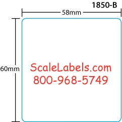 Bizerba 60mm blank 60mm Labels for Bizerba #1850b ® Label Supply Mart