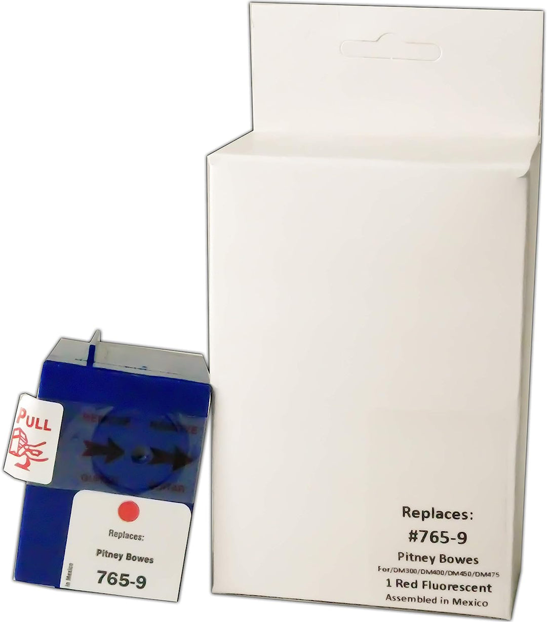 Preferred Postage Supplies Compatible 765-9 Red Ink Cartridge (3 pack) Compatible Replacement for DM300c, DM400c, DM450c, DM475c Postage Meters