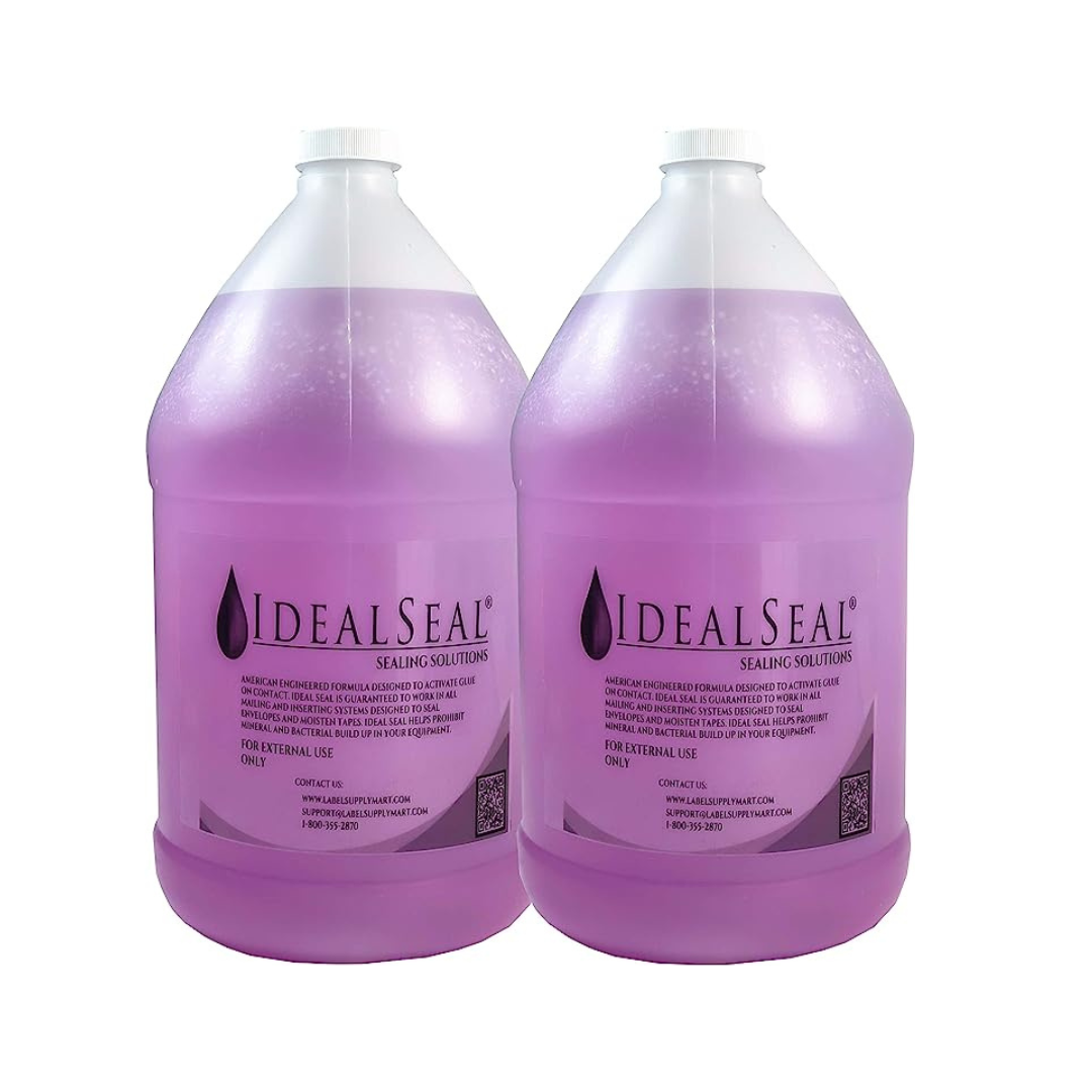 PB 608-0 E-Z Seal Sealing Solution Genuine Compatible IDEALSEAL Half Gallon (64 oz) of Sealing Solution DM Series Mailing Systems (2-Half-Gallons)