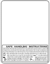 Avery Berkel GX250 75mm Safe Handling Label Supply Mart