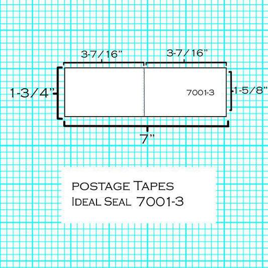 (Pitney Bowes Item #625-0) DM300 / DM400 Series 300 Postage Tape Sheets (7001-3)