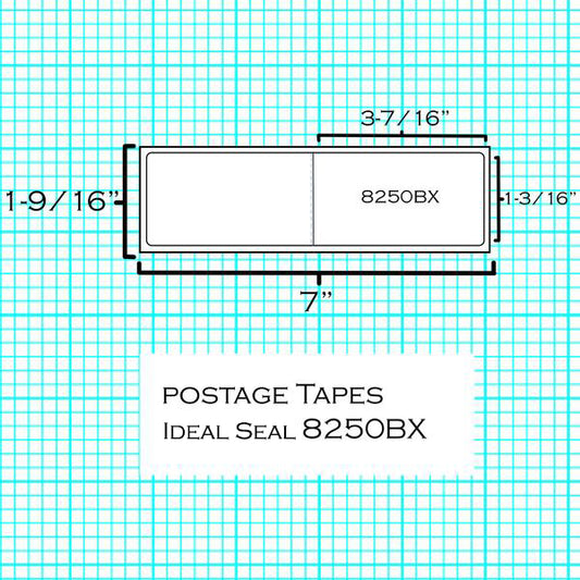 (PT2N12/PT2H12) - Double Strip Postage Labels Pack of 1000 (8250-4)