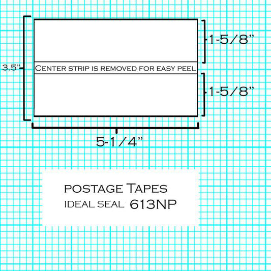(Item #620-9) Postage Tape Sheets for Mailstation, DM100 Series and SendPro® C Series (613NP)