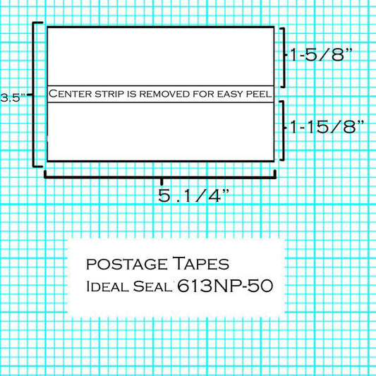 (BT1N/PC2H) - Neopost/Hasler Postage Sheets (50pk) (613NP-50)