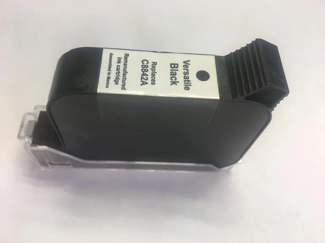 Remanufactured HP C8842A - Versatile Black Pigment Fast Dry Ink