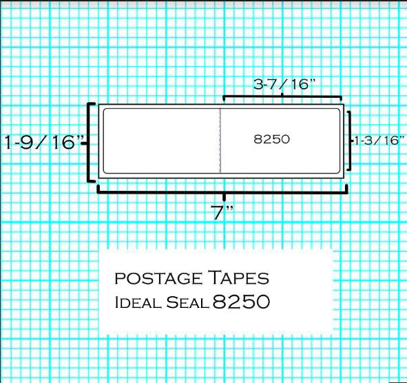 (PT2N03) - Double Strip Postage Labels Pack of 250 (8250)