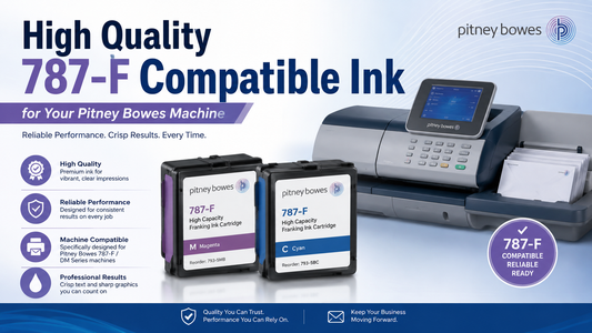 High Quality 787-F Compatible Ink for Pitney Bowes Machine Label Supply Mart