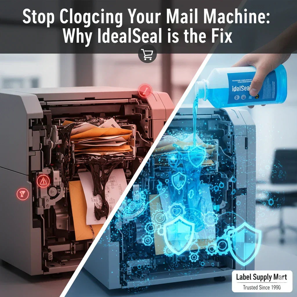 Stop-Clogging-Your-Mail-Machine-Why-IdealSeal-is-the-Fix Label Supply Mart