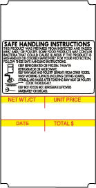 Avery Berkel CX20/CX30 96mm Safe Handling Labels Label Supply Mart