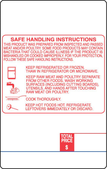 Digi DP-120/SM-90 95mm Blank Safe Handling Labels Label Supply Mart