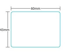 Digi DP-120/SM-90/SM-300B 43mm Label Supply Mart