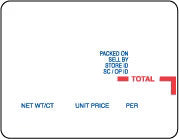 Kubota FP-800 37mm Non UPC LST-3525 Label Supply Mart