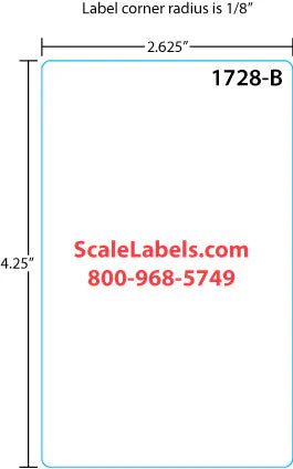 Mettler Toledo 325/8460/UCST ET 3.3" Label Supply Mart