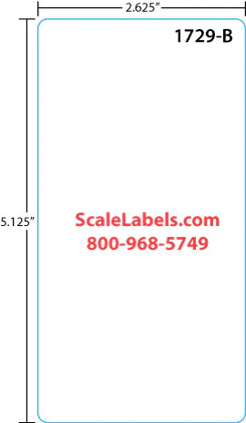 Mettler Toledo 325/8460/UCST ET 5.1" Blank Label Supply Mart