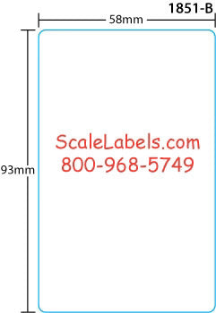 Bizerba 93mm Blank, Labels for Bizerba Scale 93mm Label Supply Mart