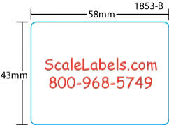 Bizerba 43mm Blank , 43mm Labels for Bizerba Label Supply Mart