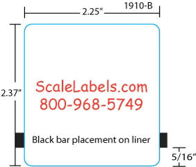 Hobart Quantum/HLX/Hti/HTm 2.37" Blank FREEZER ADHESIVE Label Supply Mart