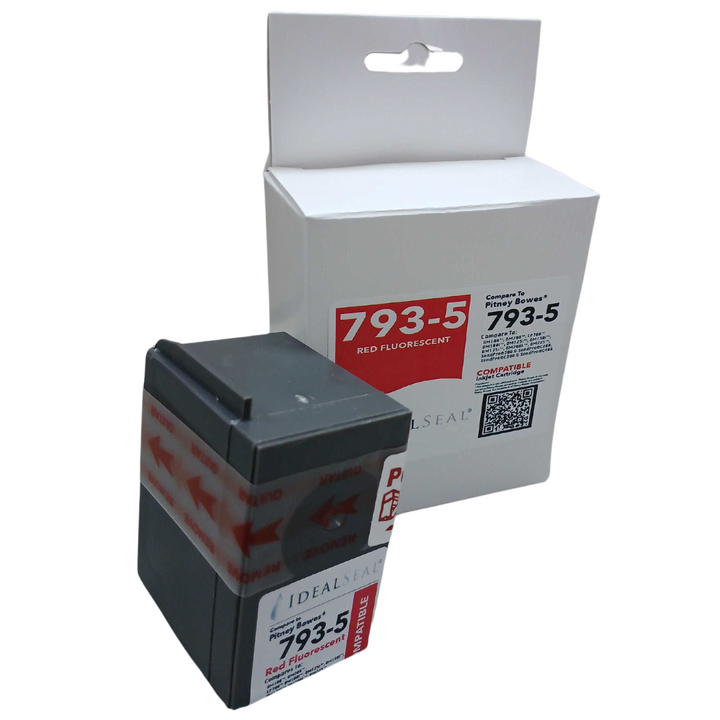 (Pitney Bowes 793-5)  High Yield Red Ink Cartridge for DM100™, DM200™ Series and SendPro™ C Series Ideal Seal