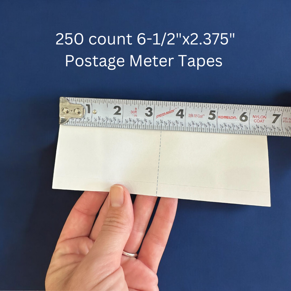 Postage Meter Tapes Compare to Postalia PLABEL Two Labels per Strip 250 Count for PostBase Econ, PostBase Semi, PostBase Auto, PostBase Itegra, PostBase Pro, PostBase proDS, PostBase One Label Supply Mart