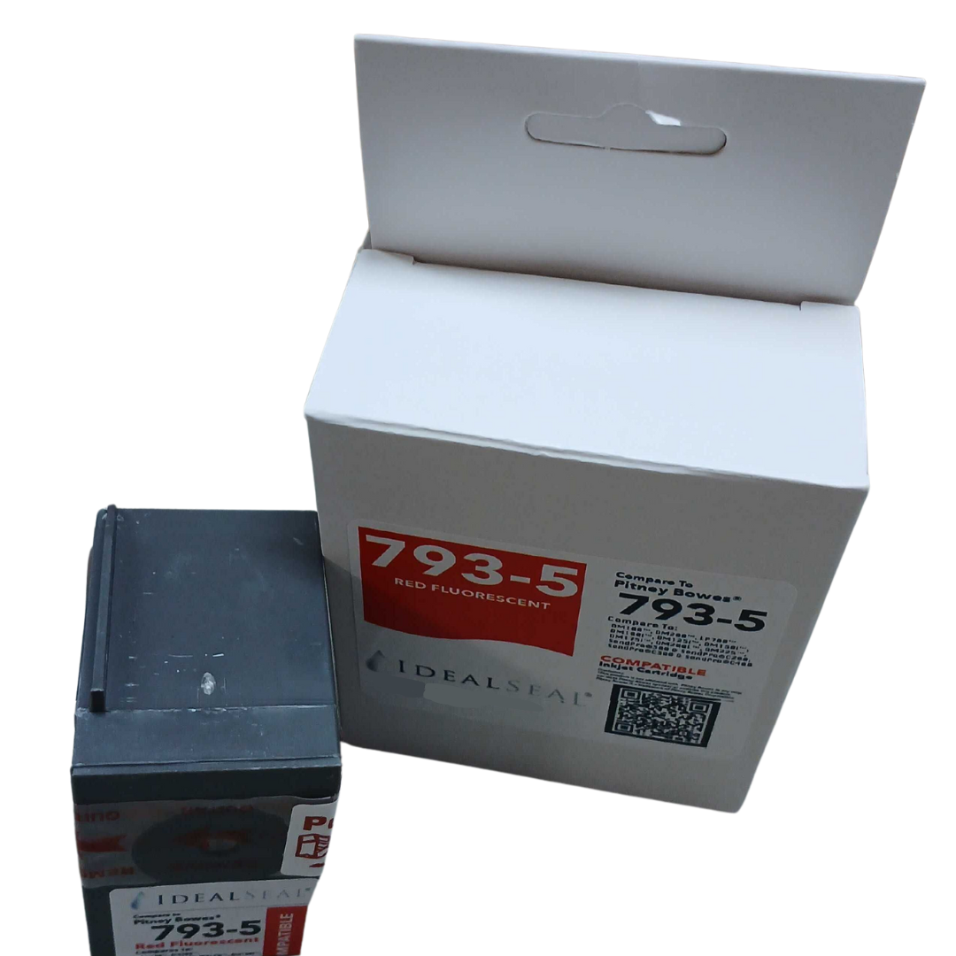(Pitney Bowes 793-5)  High Yield Red Ink Cartridge for DM100™, DM200™ Series and SendPro™ C Series Ideal Seal