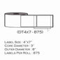 4" x 7" Thermal Rolls - 875 Labels/Roll