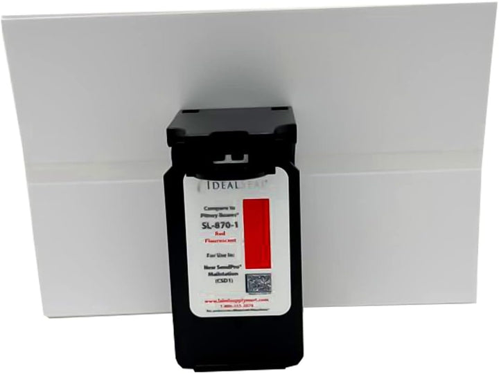 IDEALSEAL Replacement Postage Ink for SL-870-1 Red Ink Cartridge + (100 Compatible PB 612-9 Labels) sendpro mailstation PB SL-870-1 CSD1 Ink Cartridge SL-870-1 Ink Cartridge sendpro Mailstation Ink