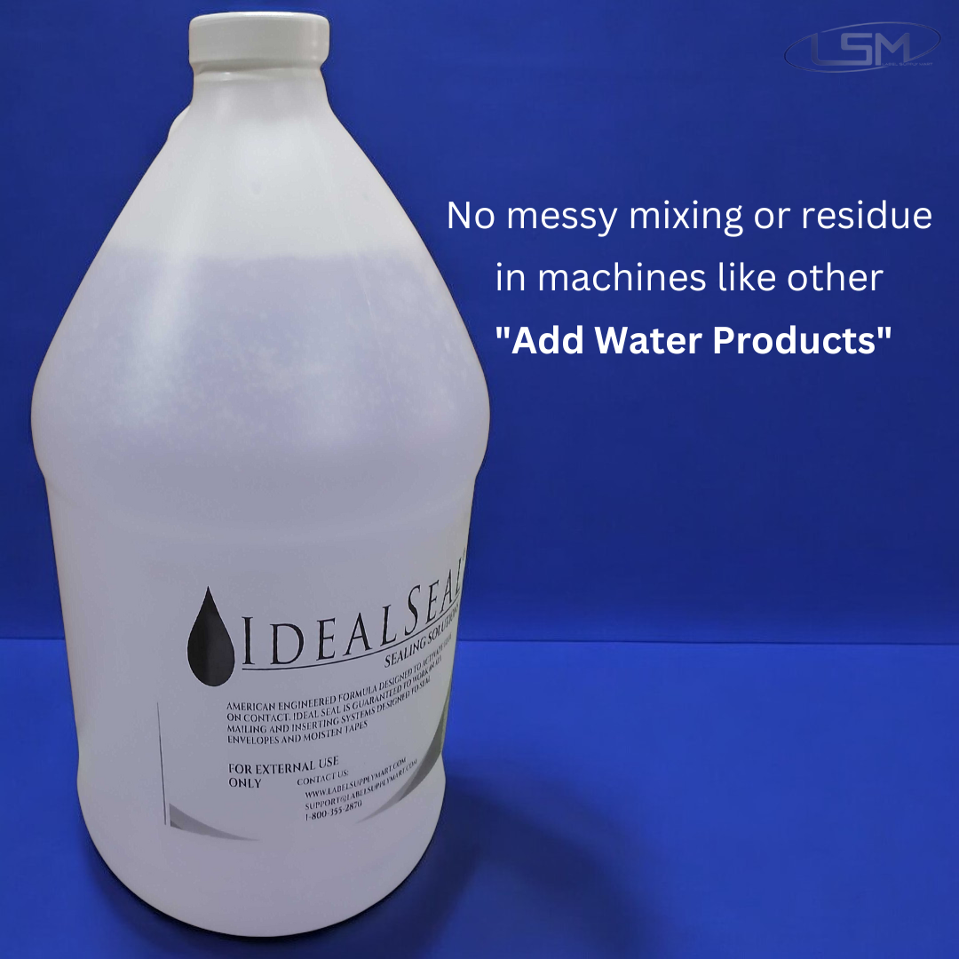 Ideal Seal One Gallon of Sealing Solution DM Series Mailing Systems (1-Gallon-Purple) Label Supply Mart