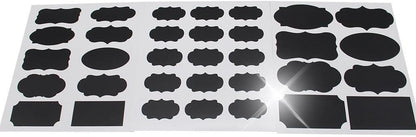 Chalkboard Labels Bundle Saves You Money: 146 Stickers + 2 Erasable White Chalk Markers. Best Large Reusable Labels+Liquid Chalk Pen Decorate Pantry Storage Office (2 Packs (146 Labels)+2 Markers)