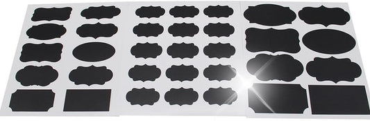 73 Premium Reusable Chalkboard Labels Chalkboard Stickers with (Dual TIP Bullet +Chisel) 3MM White Chalk Marker for Labeling Jars, Parties, Craft Rooms, Weddings and Organize Your Home & Kitchen
