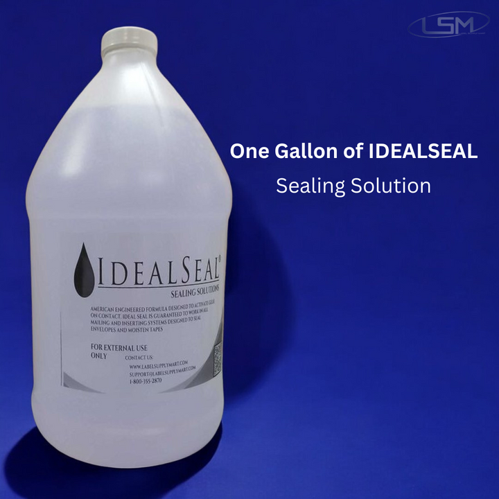 Ideal Seal One Gallon of Sealing Solution DM Series Mailing Systems (1-Gallon-Purple) Label Supply Mart