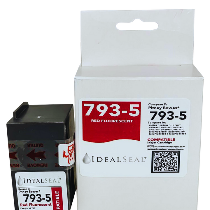 (Pitney Bowes 793-5)  High Yield Red Ink Cartridge for DM100™, DM200™ Series and SendPro™ C Series Ideal Seal