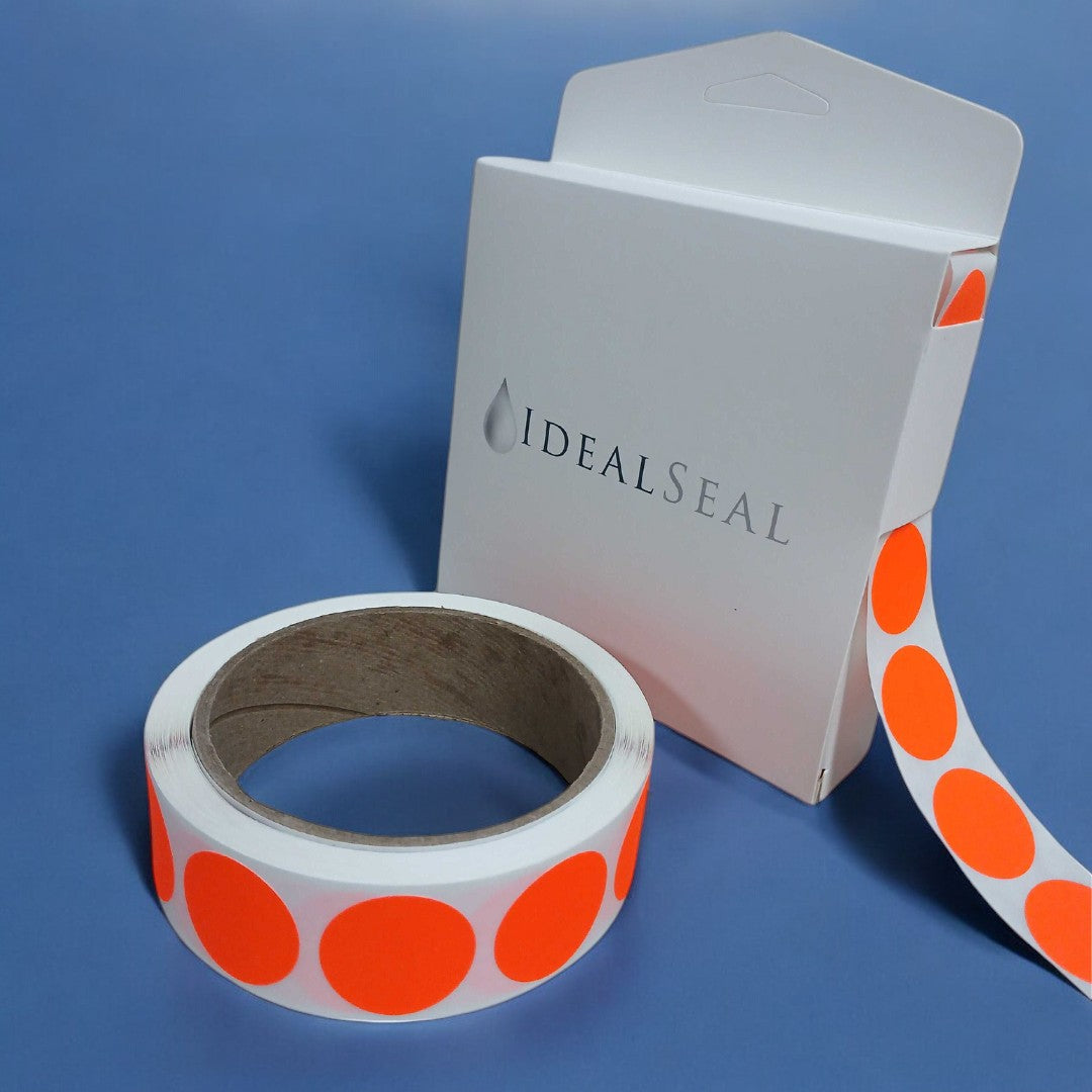 Color Coding Labels Super Bright Neon Orange Round Circle Dots for Org ...