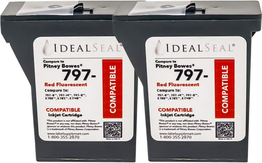 Twin Pack Compatible Replacement for PB Ink k7m0 Cartridge for PB Postage Machine: PB Mailstation 2 Ink PB 797 PB k7m0 Ink Cartridge k700 Ink