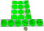 Color Coding Labels Super Bright Fluorescent Neon Yellow Round Circle Dots for Organizing Inventory 1.5 Inch 1020 Total Adhesive Stickers