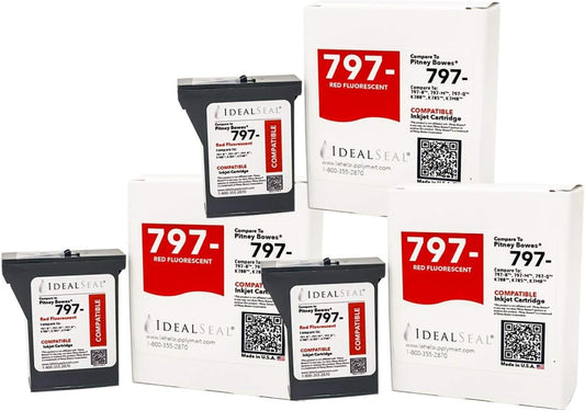 Three Pack Compatible PB Ink k7m0 Cartridge for PB Postage Machine: PB Mailstation 2 Ink PB 797 PB k7m0 ink cartridge k700 ink cartridge