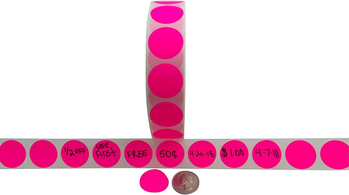 Color Coding Labels Super Bright Fluorescent Neon Yellow, Green, Orang ...