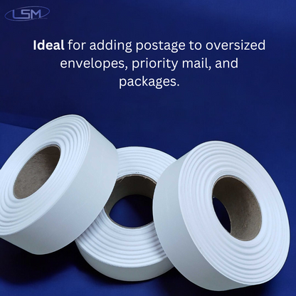 Preferred Postage Supplies Compatible Replacement Tape Rolls for PB 627-8 Compatible Self-Adhesive Postage Tape (3 Rolls/Box) Label Supply Mart