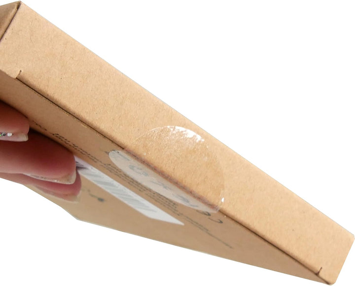 500 Preferred Postage Supplies Clear Retail Package Seals 1" Round Circle Wafer Stickers 500 Per Roll (1 Roll Per Box) Made in USA (1 Pack)
