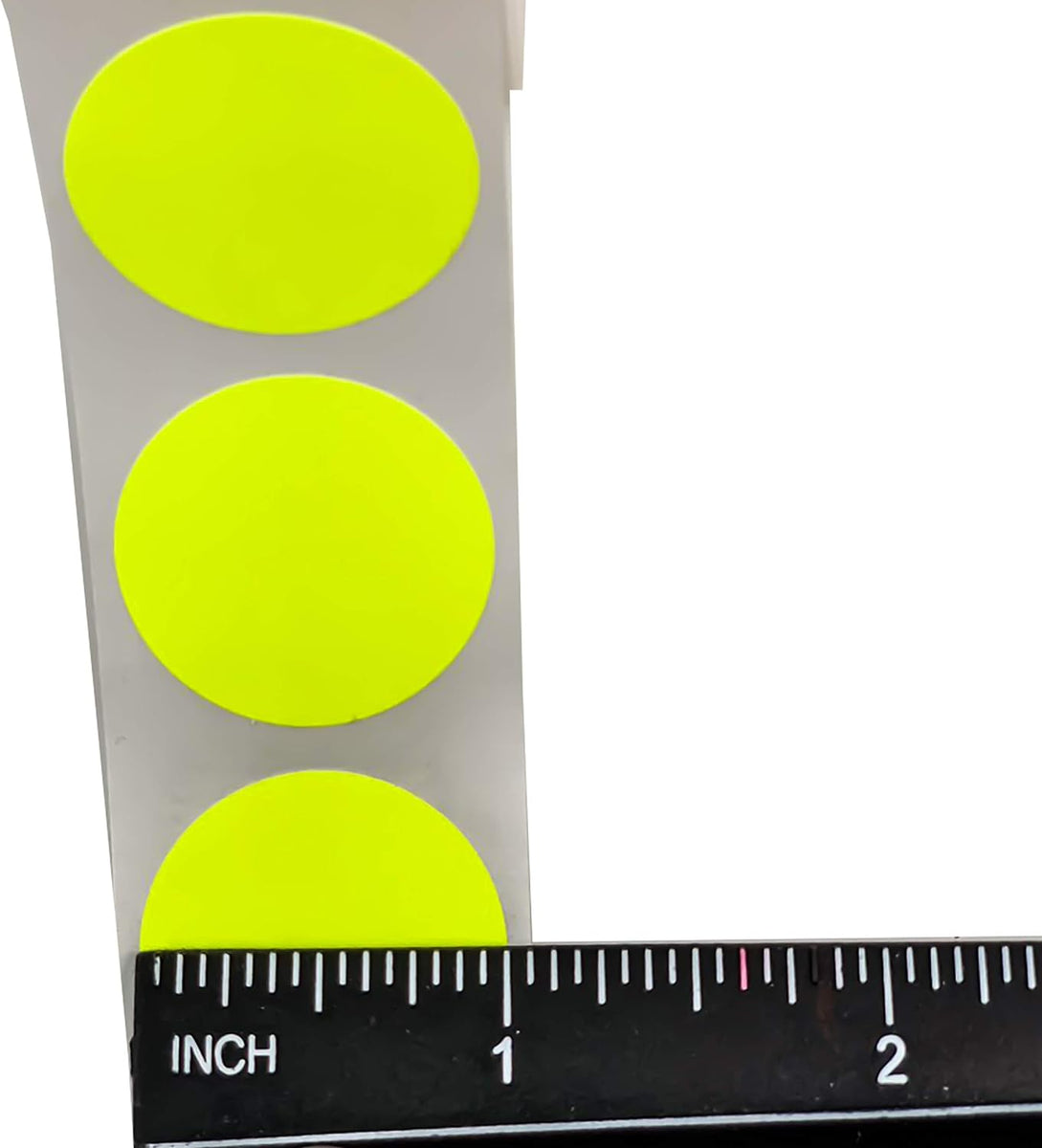 Color Coding Labels Super Bright Neon Yellow Round Circle Dots for Org ...