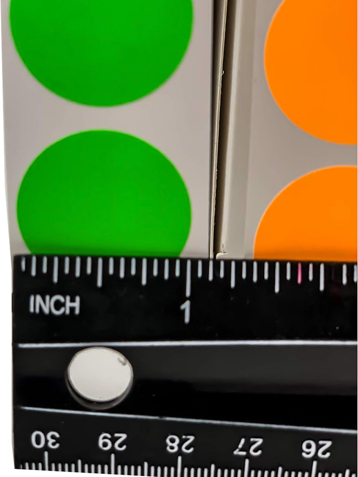 Color Coding Labels Super Bright Neon Green Round Circle Dots for Organizing Inventory 1 Inch 1,000 Total Adhesive Stickers (Neon Green)