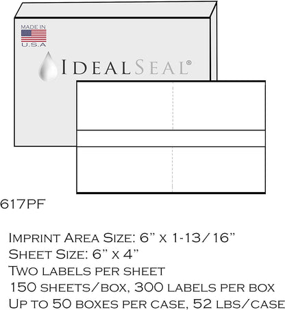 Preferred Postage Supplies 6x4 Postage Meter Tape With Perf Compare to PB 612-0, 612-7, 612-9, 620-9 Neopost 7449704, PC2N Hasler 9004080 150 Count personal post office e700