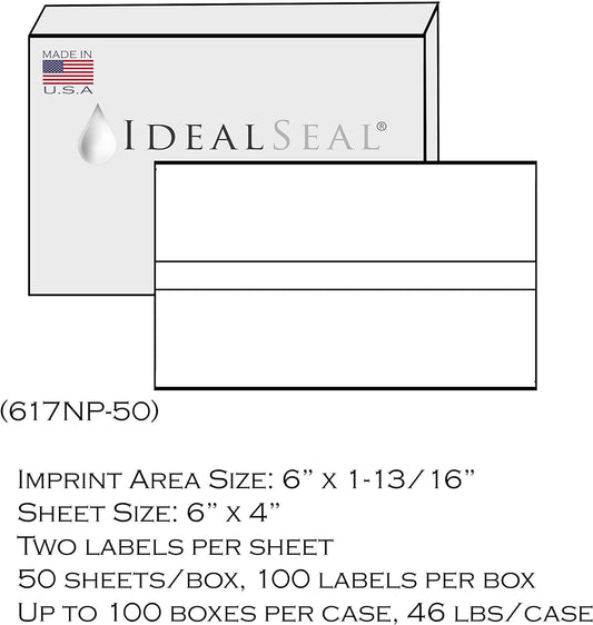 Preferred Postage Supplies Postage Meter Tape 6x4 Compatible Replacement for PB 612-0, 612-7, 612-9, 620-9, Neopost 7449704, PC2N, Hasler 9004080 50 Count