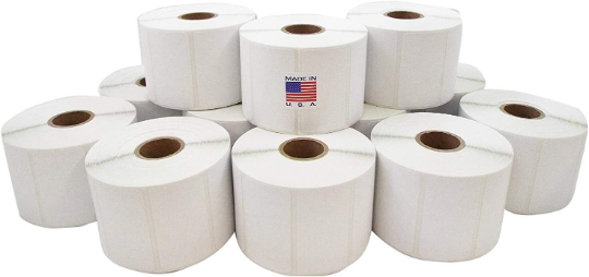 IDEALSEAL Compatible Replacement Labels 2.25 x 1.25 Top Coated Direct Thermal Labels (13 Rolls) 1135 Direct Thermal Labels Per Compatible Replacement Roll for Zebra 2844, ZD410, ZP450, ZP500, ZP505