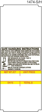 Avery Berkel CX20/CX30 125mm Safe Handling Label Supply Mart