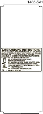Avery Berkel CX20/CX30 125mm Safe Handling (Copy) Label Supply Mart