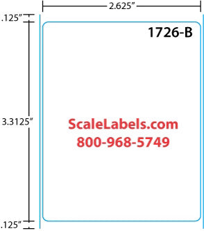 Mettler Toledo 350/8450/bPro UPC 3.3" Blank ® Label Supply Mart