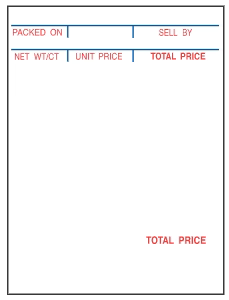 Hobart SP80 SP1500R Style R Label Supply Mart