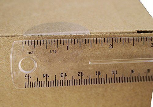 Clear Retail Package Seals 1.5" Inch Round Circle Wafer Stickers/Labels with Easy Dispensing Box 500 Per Box Made in USA! (1 Box (500))
