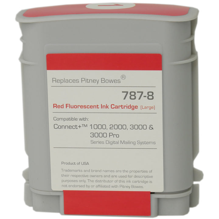 (Item #787-8)  Red Ink Cartridge (Large) for SendPro™ P / Connect+® Series Mailing Systems